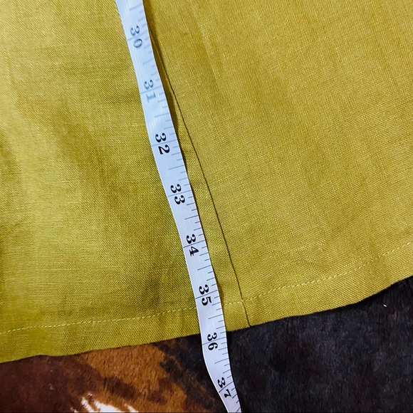 SOLD ✨H&M Green Linen Long Maxi Skirt - Picture 3 of 5